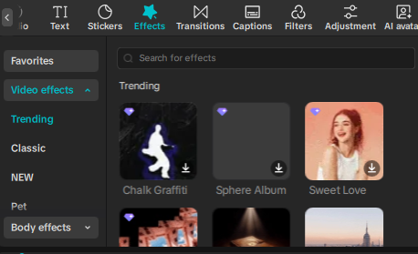 effects capcut
