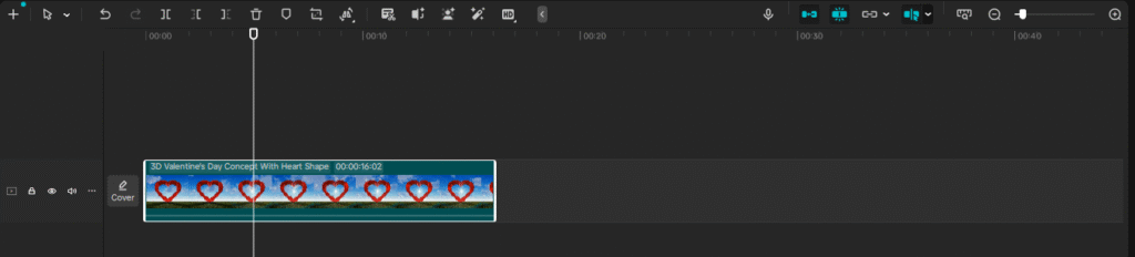 real timeline window capcut interface
