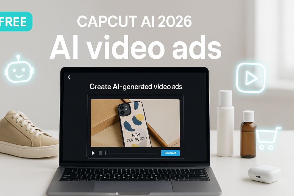 FREE AI VIDEO ADS USING CAPCUT AI 2026