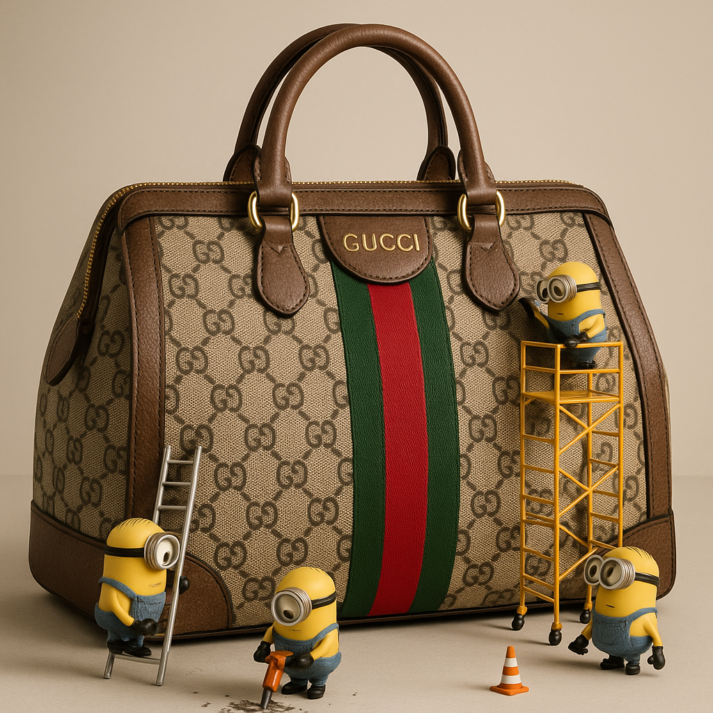 miniature ads, gucci bag
