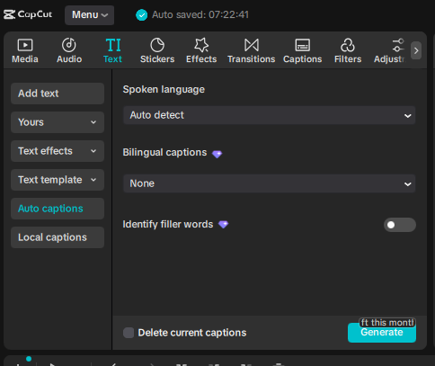AUTO CAPTIONS