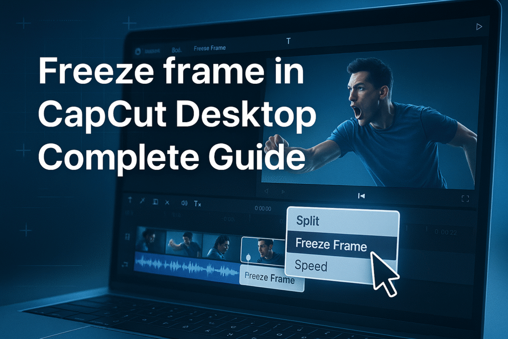 Freeze frame in capcut desktop
