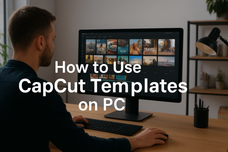 How to use CapCut templates on PC