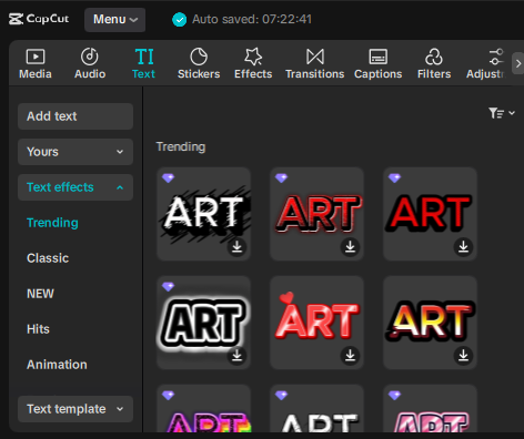 TEXT EFFECTS