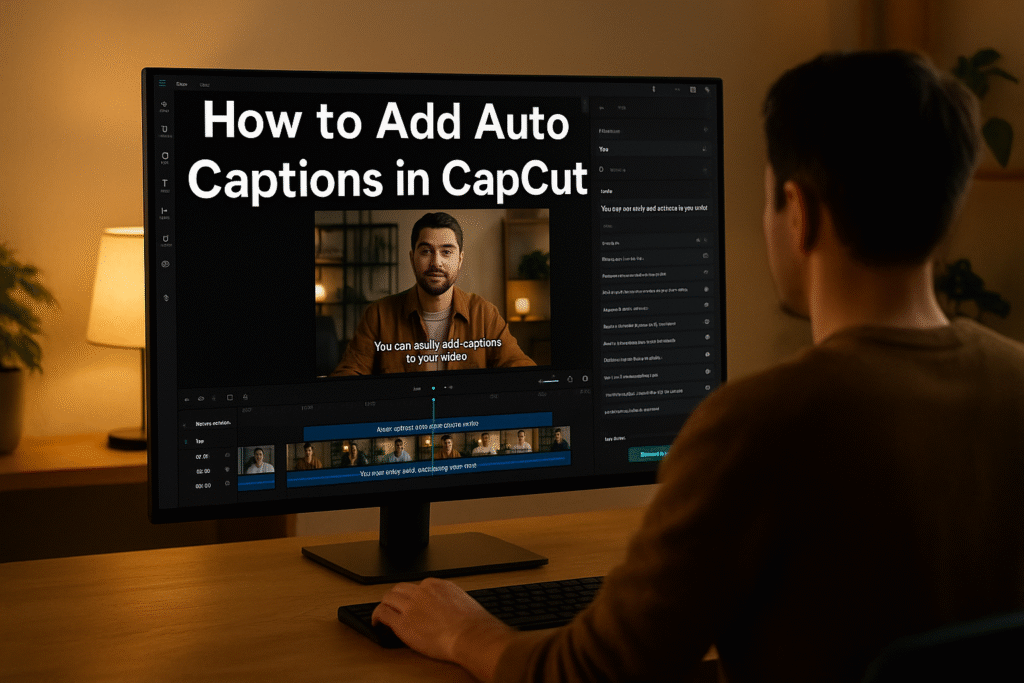 how to add auto captions in capcut pc