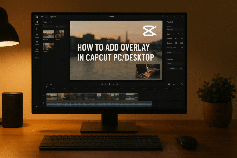 how to add overlay in capcut pc