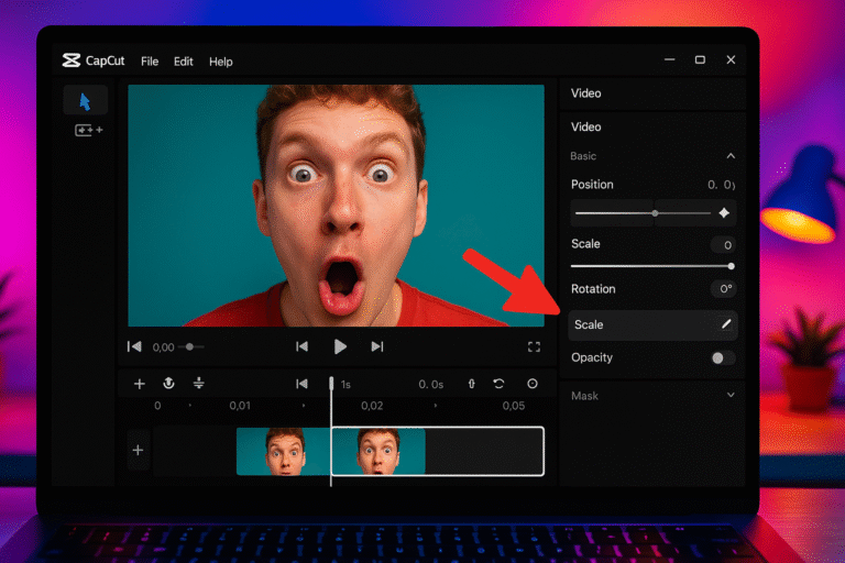 reaction zoom in keyframe