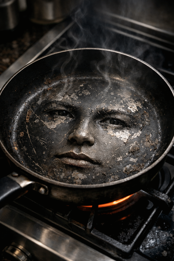 viral healthy tips videos ai free worn out coated pan