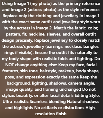 90s Actress AI Trend image prompt