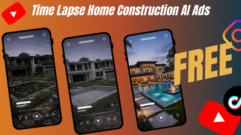 time lapse home construction ai ads