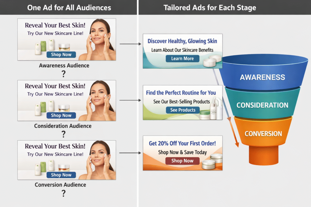 Mistake #8 One Ad for All Funnels