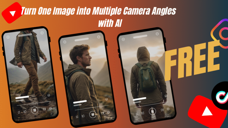 Turn One Image into Multiple Camera Angles with AI FREE