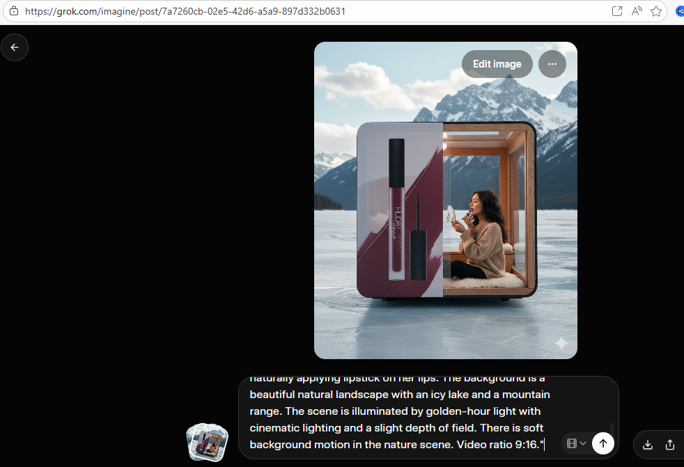cozy glass capsule ai ads step 2