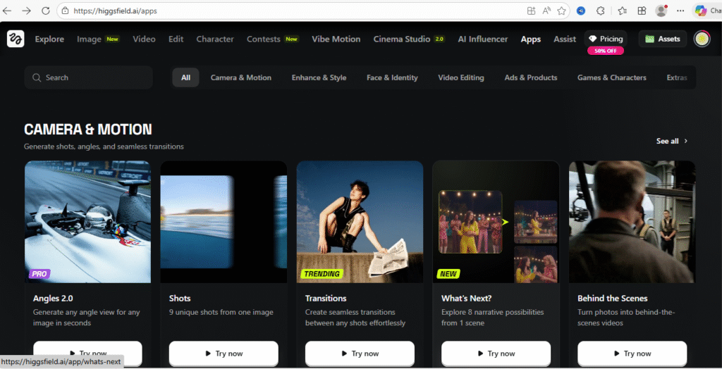 higgsfiled ai step 1