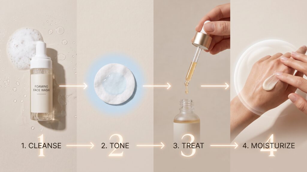 4 step skincare routine image 1