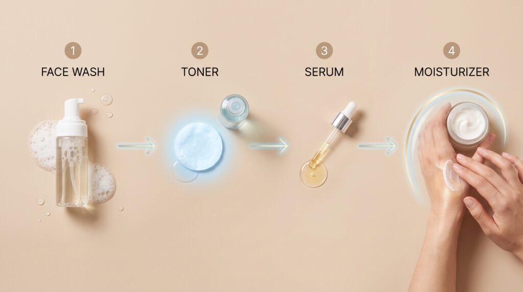 4 step skincare routine image 2