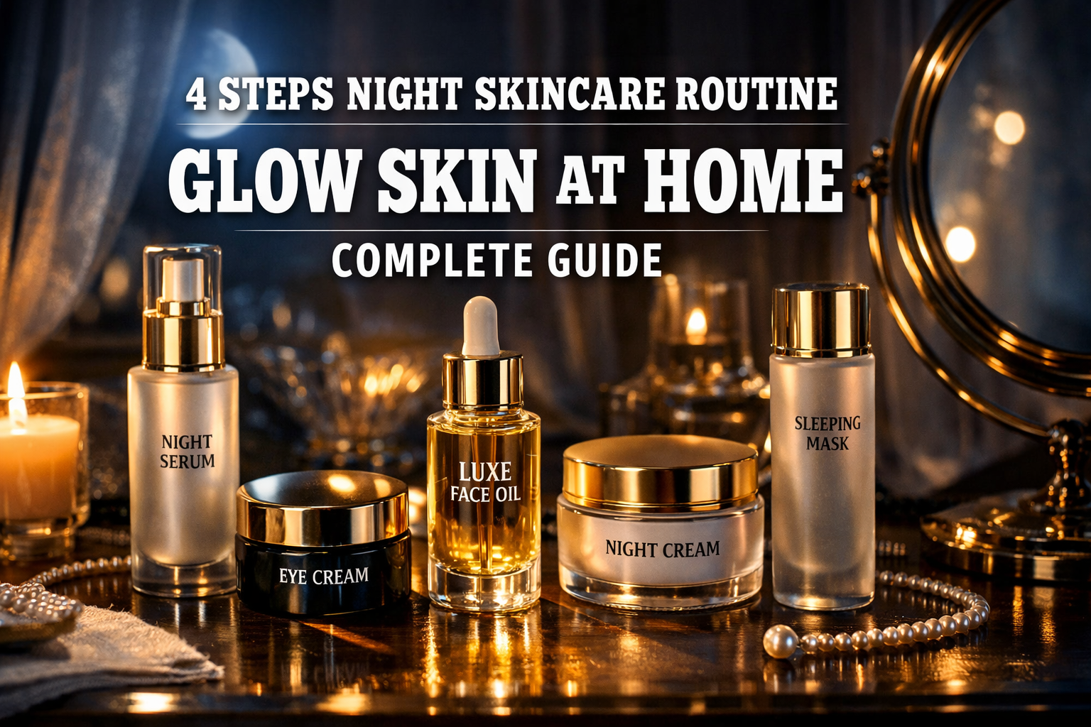 4 Steps Night Skincare Routine for Glowing Skin at Home in 2026 - Samin ...