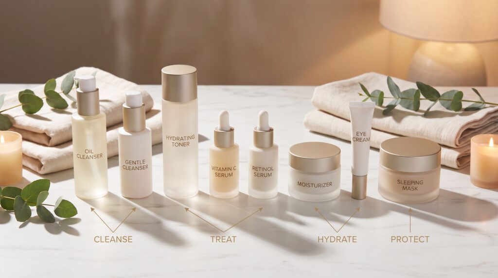 why businesses sell skincare routines