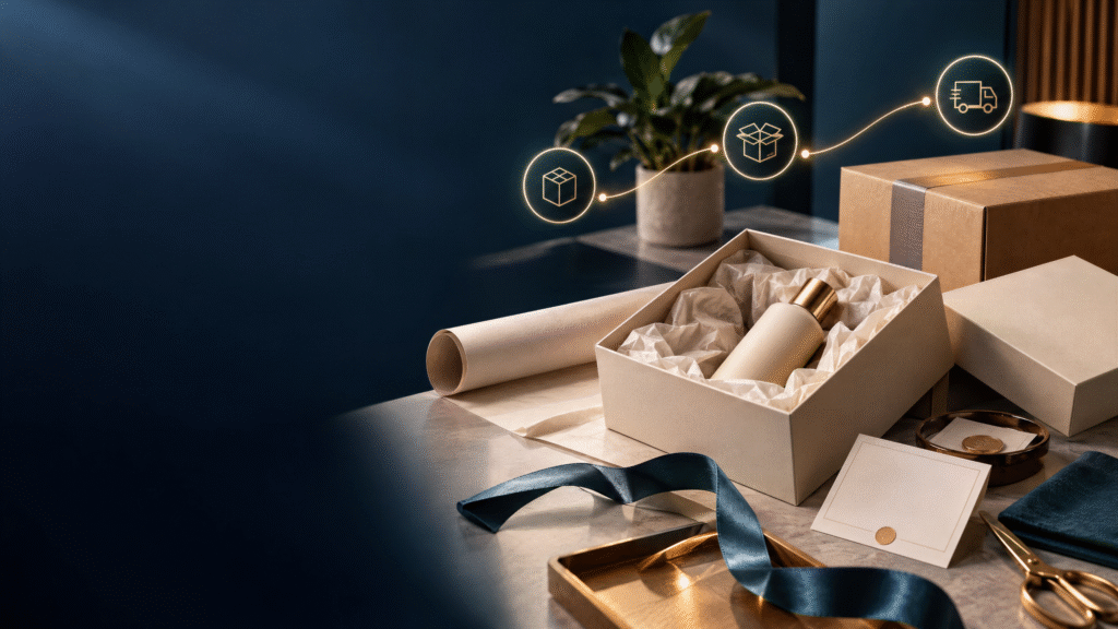 AI process ads for ecommerce brands showing a product being prepared